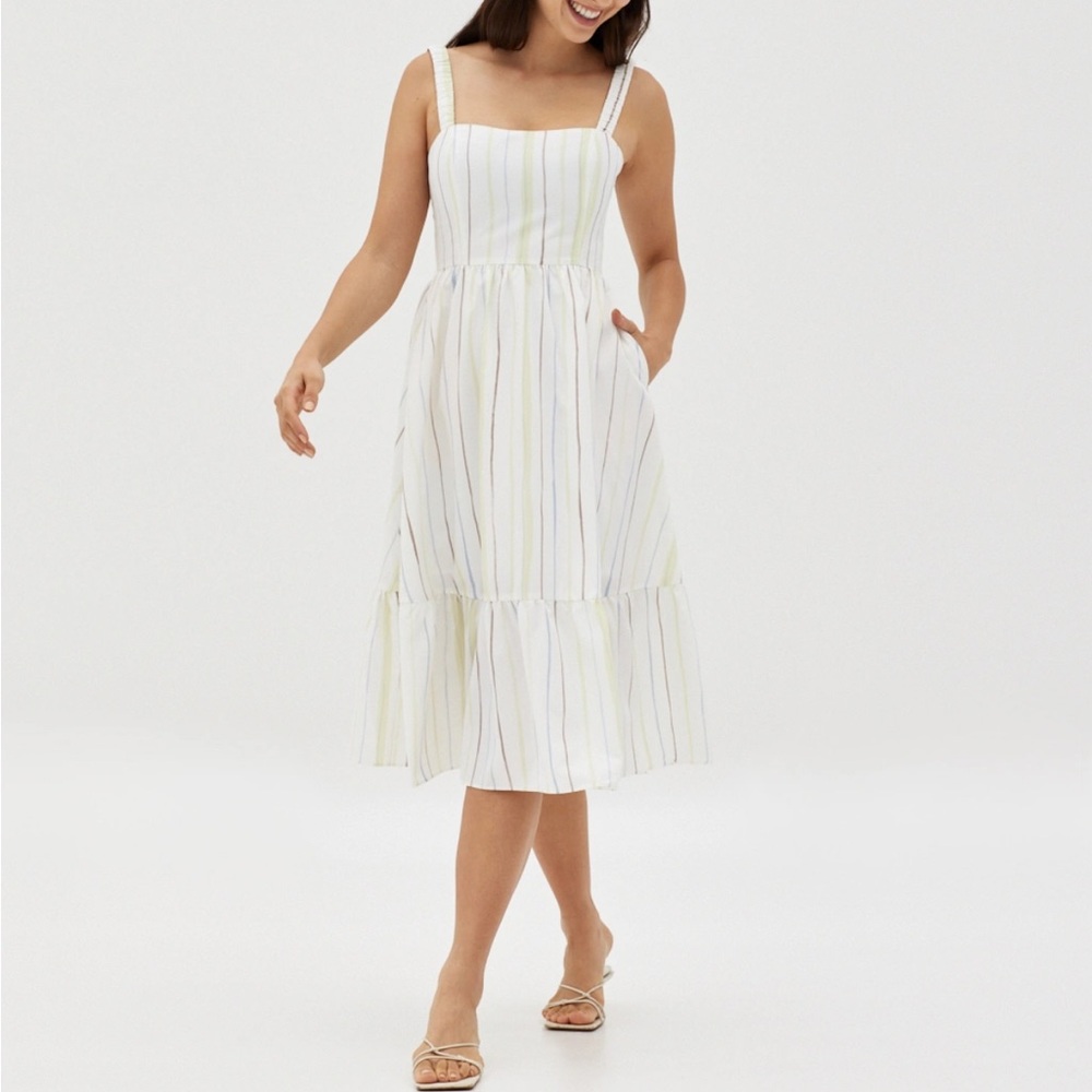 Mylah Fit & Flare Dress in Vivid Linings, XS